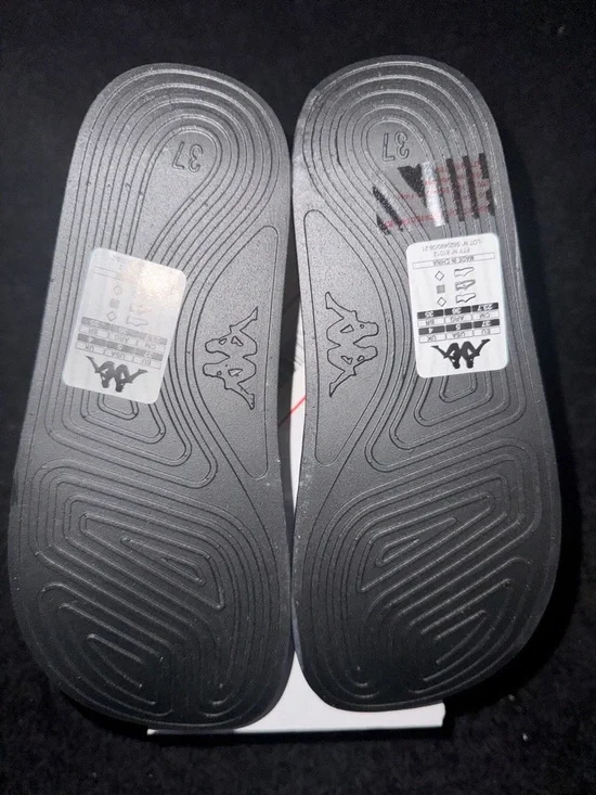 NWT Kappa 222 Banda Adam 9 Slides. Black/white. Sz.5m Original box - Picture 5 of 7